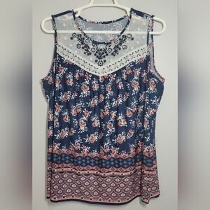 Lot Of 2 Summer Tops - Crown & Ivy & Unbranded 3X